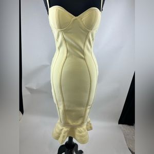 Yellow Bandage Dress